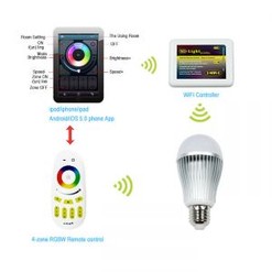 Lampadina a bulbo E27 - 9W RGB WIFI (SE-E27-9W-RGB)