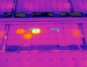 termografia modulo fotovoltaico